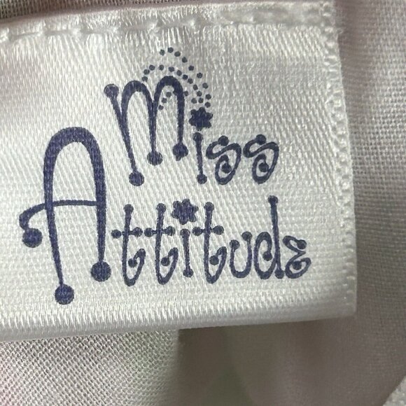 Miss Attitude Girls 10 Polka Dot Dress Vtg Barbie Fairy Easter Cottagecore - Picture 7 of 9